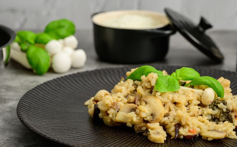 Risotto met Bospaddenstoelen